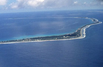 Zdjęcie Tuvalu z powietrza