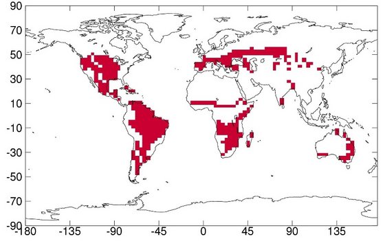 Obszary narażone na intensyfikację pożarów