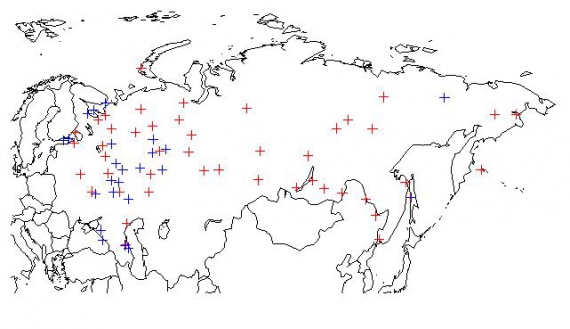 Ewolucja rosyjskiej sieci meteorologicznej (1900) Ewolucja rosyjskiej sieci meteorologicznej (1900)