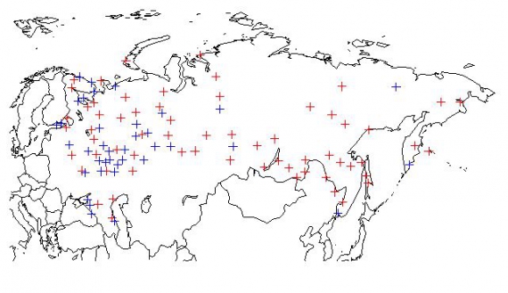 Ewolucja rosyjskiej sieci meteorologicznej (1925) Ewolucja rosyjskiej sieci meteorologicznej (1925)
