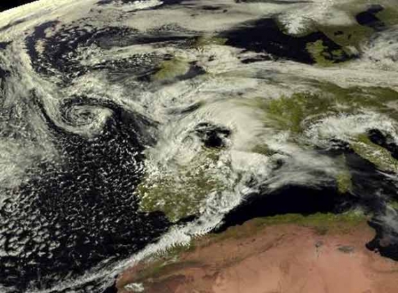 Zdjęcie z satelity Meteosat