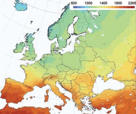 Średnie roczne promieniowanie słoneczne