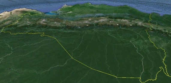 Ekwador - zdjęcie satelitarne Google