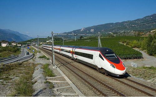 Pociąg EuroCity między Genewą a Wenecją