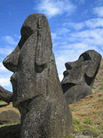 Wyspa Wielkanocna - statuy