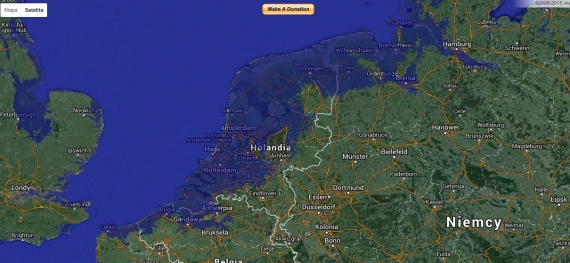 W wyniku wzrostu poziomu oceanów, zalany zostanie m.in. Amsterdan i słynną dzielnicę czerwonych latarnii