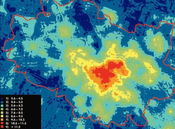 Zdjęcie termiczne Wrocławia
