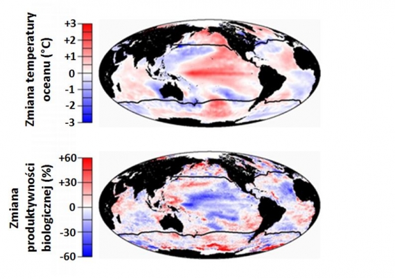 Zmiany temperatury oceanów