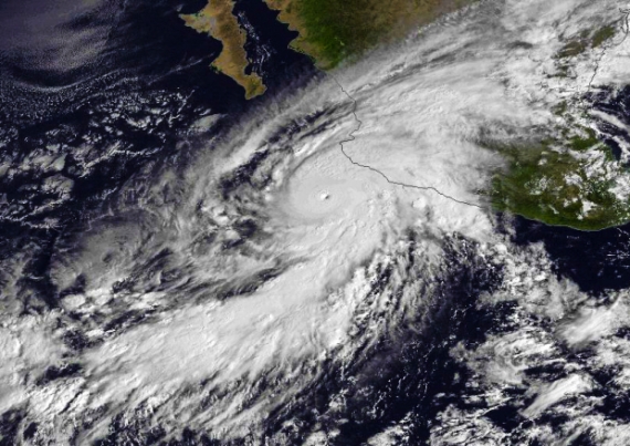 Huragan Patricia z kosmosu Huragan Patricia z kosmosu