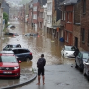 Powódź w Belgii w 2021 r. Źródło: Xofc, CC BY-SA 4.0, Wikimedia Commons.