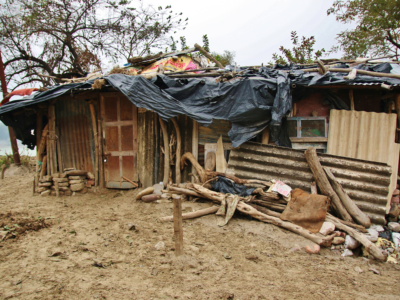 Chata w afrykańskiej osadzie