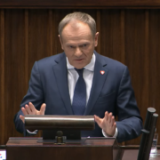 Donald Tusk podczas expose.