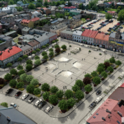 Wizualizacja zmodernizowanego rynku w Skierniewicach