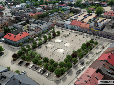 Wizualizacja zmodernizowanego rynku w Skierniewicach